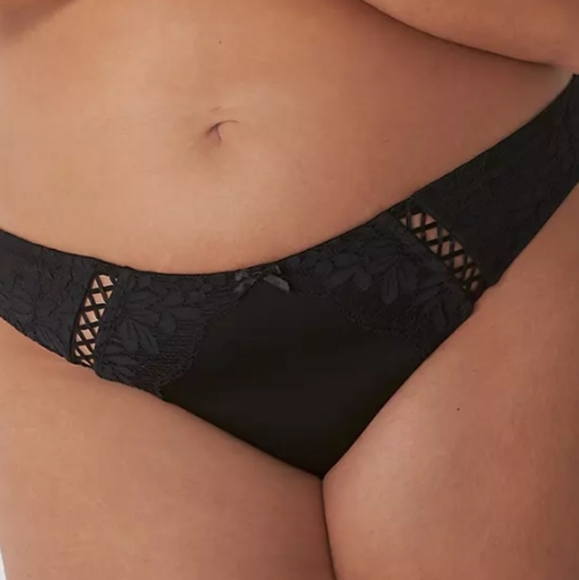 PLUS Crotchless Thong - Picture 2 of 13